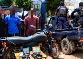 Police à Boulkassobougou lors d’une opération de sécurité