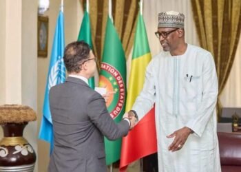 Abdoulaye Diop lors d’une rencontre diplomatique au Mali