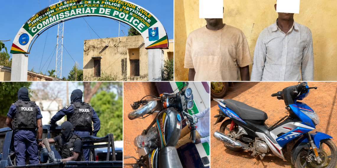 Motocyclettes volées à Bamako : deux suspects interpellés à Bougouni