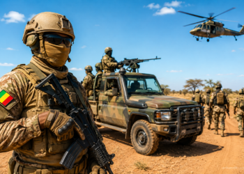 FAMa lors d’une opération de surveillance et de sécurisation au Mali