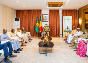 UNOWAS : Assimi Goïta lors d’une rencontre diplomatique sur la sécurité au Sahel