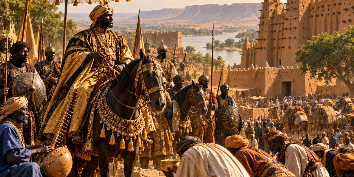 Découvrez l’histoire de l’Empire du Mali et de Soundiata Keïta : Kirina, le Mandé, la Charte du Mandé, Mansa Moussa et l’héritage malien.