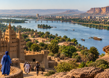 Découvrez le Mali : superficie, 7 pays frontaliers, 19 régions, Bamako, grandes villes, fleuve Niger et diversité des territoires. Tout savoir.