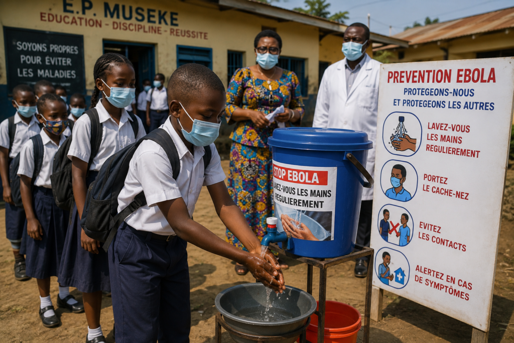 En RDC, les écoles rouvrent malgré Ebola. Découvrez les mesures sanitaires, le dispositif scolaire et les revendications des enseignants congolais.