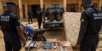 La Police de Koutiala interpelle deux présumés cambrioleurs et récupère des téléphones, une moto et d’autres objets. Découvrez les détails de l’opération.