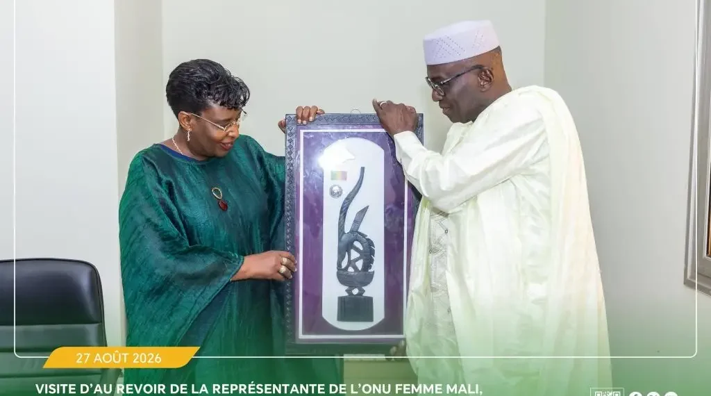 Coopération Mali – ONU Femmes : La représentante résidente en fin de mission fait ses adieux à l’AIGE​