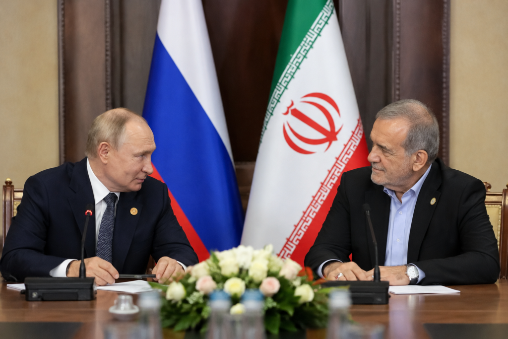 Poutine et Pezeshkian affichent leur rapprochement et veulent renforcer les liens entre la Russie et l’Iran face aux tensions avec Washington. Découvrez.