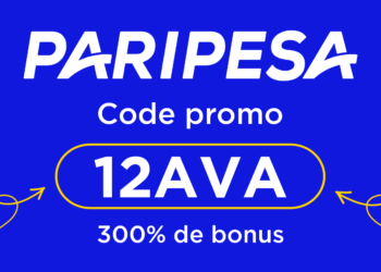 Code promo Paripesa 2026 : 12AVA (bonus 300 %)