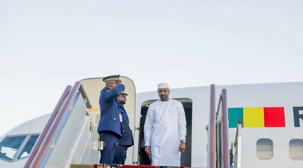 3ème Sommet Russie-Afrique :  Le Président Assimi GOÏTA  est arrivé à Moscou​